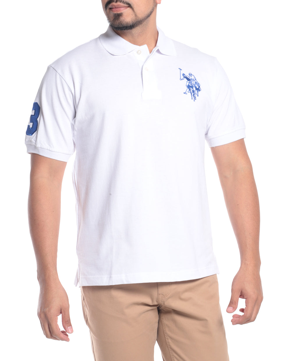 Camisa Manga corta Polo con logo mediano