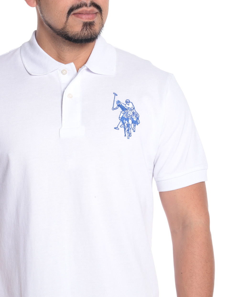 Camisa Manga corta Polo con logo mediano