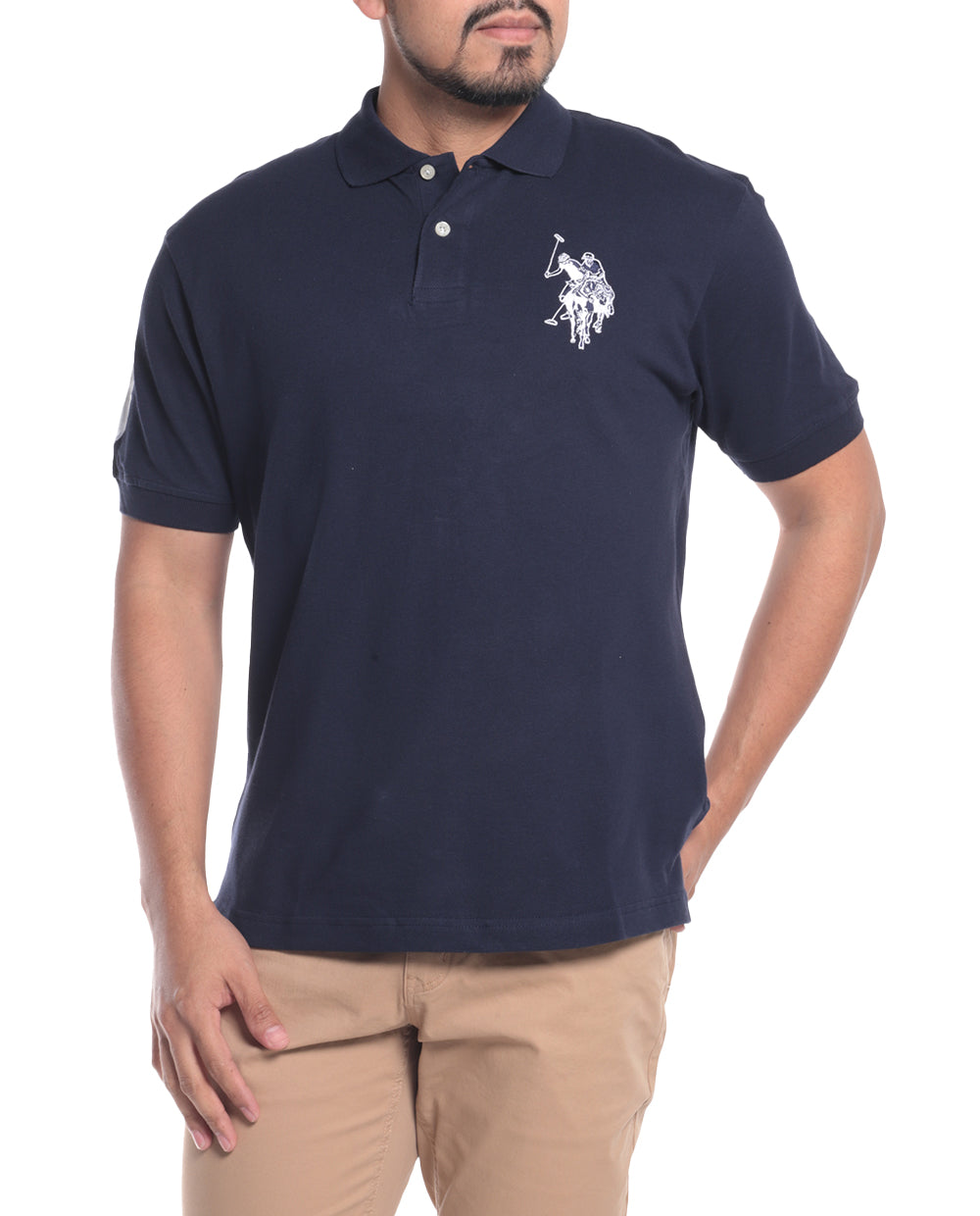 Camisa Manga corta Polo con logo mediano