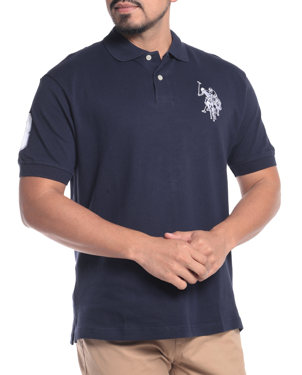 Camisa Manga corta Polo con logo mediano