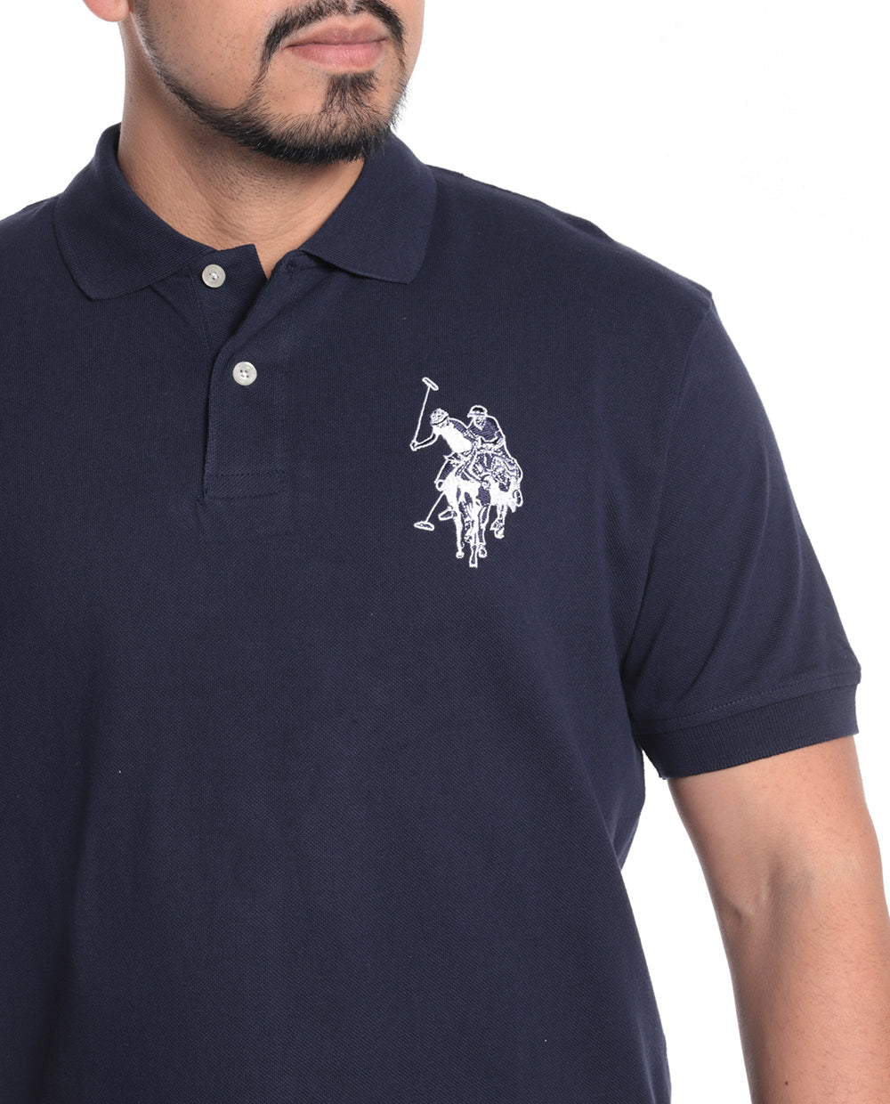 Camisa Manga corta Polo con logo mediano