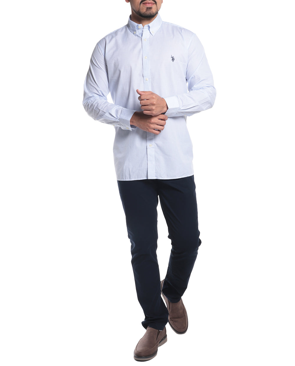 Camisa Manga larga formal Azul